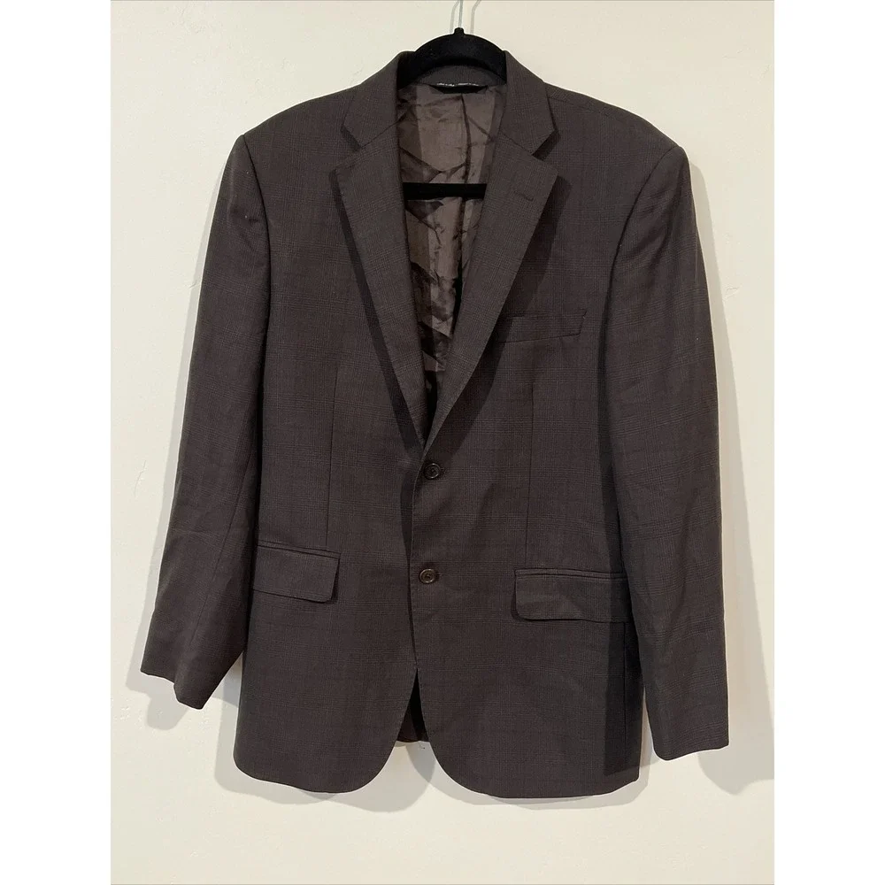 ermenegildo zegna Traveller blazer Brown Australian Wool Size 40R Made In Italy